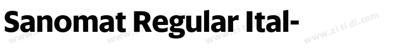 Sanomat Regular Ital字体转换